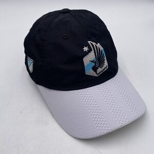 Minnesota United MLS Hat Adidas Soccer Futbol Strapback Black Teal Clean
